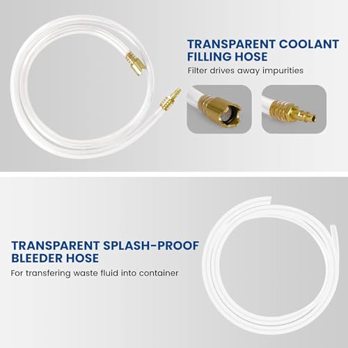 28PC Radiator Coolant Pressure Tester Kit, Cooling System Pressure Leak Tester, Coolant Vacuum Refill Tool