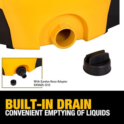 DEWALT DXV14P Shop Vacuum Wet/Dry 14 Gallon, 6 HP Wet/Dry Vac with 110 CFM Powerful Suction, Yellow - size: 14 Gallon