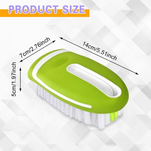 Carpet and Upholstery Cleaning Brush, Household Hard Bristle Brush, Car Plastic Gap Cleaning Brush, Universal Auto Detailing Brush for Car Interior Seat, Clothes and Sofa Cleaning - color: Green