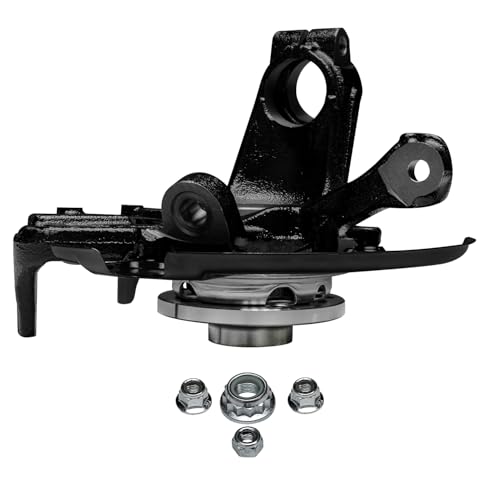 Detroit Axle - Front Right Steering Knuckle for 1998-2010 Volkswagen Beetle 1999-2006 2010 Golf 1999-2005 Jetta, Passenger Side Steering Knuckle & Wheel Bearing Hub Assembly Replacement - size: KA698374/Kit