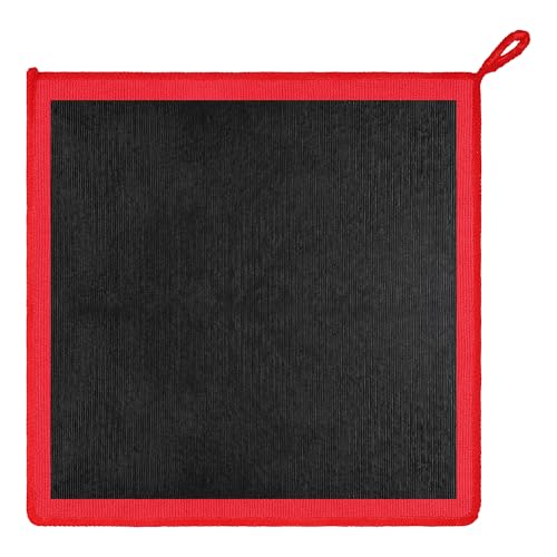 1 Pack Clay Towel 12 x 12 Inch, Red Clay Bar Towel for Detailing | Clay Decontamination Towel for Car Paint, Reusable Synthetic Clay Bar Towel for Smooth Washing - color: Red