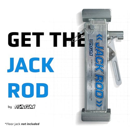 AGM Jack Rod Support Bar – 3.5 Ton Locking Bar | Jack support bar, 3.5-ton capacity, 14-inch travel, floor jack accessory - size: 3.5 Ton