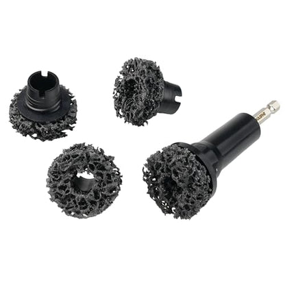 K234 Wheel Hub Resurfacing Kit, Brake Surface and Stud Cleaner, 1/4-Inch Hex Drive, 4 Pads - size: 1/4" Hex Drive