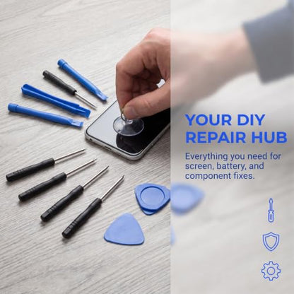 Spudger Pry Tool Kit 9 Piece Opening Tool, Plastic & Metal Spudger Tool Kit, Ultimate Prying & Open Tool for iPhone, Laptop, iPad, Cell Phone, MacBook, Tablet, Computer, Electronics Repair
