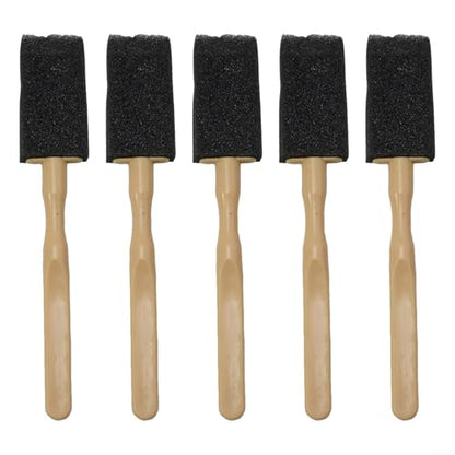 5Pcs Car Air Vent Cleaning Brush Set Sponge Detailing Tool for Grille Dashboard Interior Gaps Black