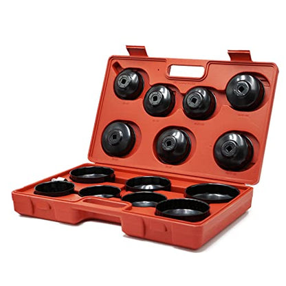 Oil Filter Socket Set 14pcs 3/8" Cap Wrenches Tool Kit
