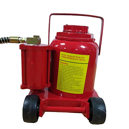 50 TON Air Hydraulic Manual Bottle Jacks Automotive Shop Axle Jacks Hoist Lift