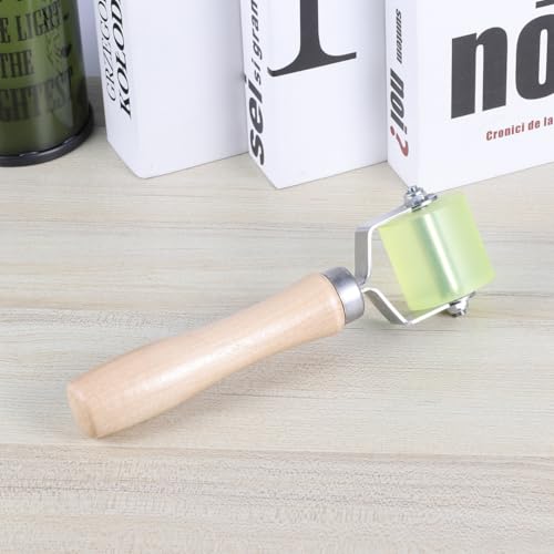 GANAZONO Car Tire Repair Roller Bearing Tool for Tire Patch Repairs with Sturdy Wood and Metal Construction Labor-saving Design Ensures Good Adhesion