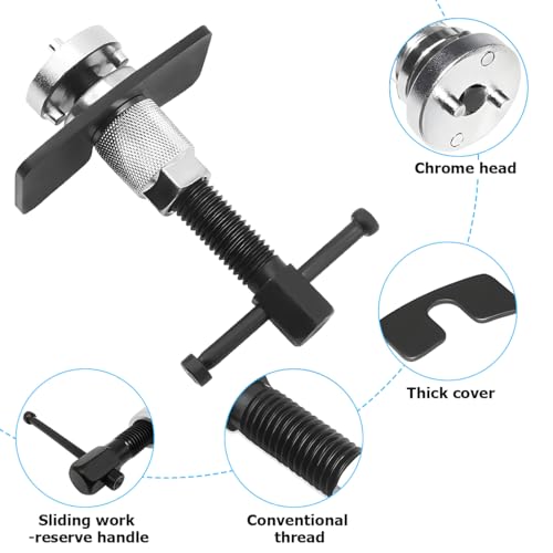 3PCS Car Brake Piston Wind Back Tool, Automotive Brake Caliper Piston Rewind Kits, Right Handle Set Vehicle Rare Brake Pad Replacement Tools, Universal for RV, SUV, Truck - size: 3 PCS/Set