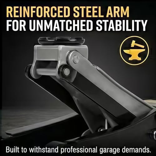 3 Ton Low Profile Floor Jack, All-Steel Heavy-Duty Hydraulic Car Jack with Dual Pistons Quick Lift Pump, Pro-Grade Garage Jack for Trucks SUVs, Lifting Range 3.35"-19.69"