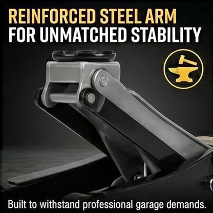 3 Ton Low Profile Floor Jack, All-Steel Heavy-Duty Hydraulic Car Jack with Dual Pistons Quick Lift Pump, Pro-Grade Garage Jack for Trucks SUVs, Lifting Range 3.35"-19.69"