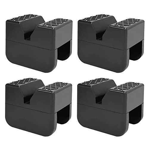 TONDA Jack Stand Pads, Universal Rubber Jack Pad Adapter, Rail Pinch welds Protector, 4 Pack - color: 4 PACK