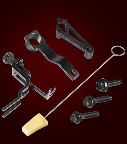 Timing Belt Tools Set for Ford 4.6L, 5.4L & 6.8L 3V Engines, Cam Phaser Holder & Mounting Bolt Tool, Timing Chain Locking Tool, Valve Spring Compressor Tool, Crankshaft Positioning & Pulley Bolt Tool