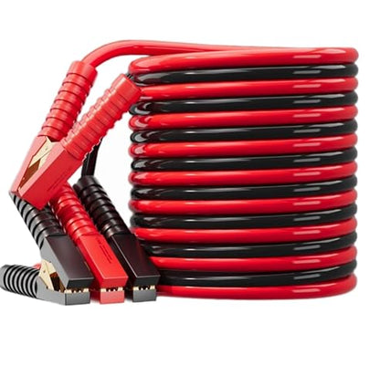 4 Gauge 16FT Heavy Duty Jumper Cables, UL Certified 12V/24V Automotive Booster Cables with Insulated Alligator Clamps, Tangle-Free PVC Jump Start Cables for Truck SUV Full-Size Cars