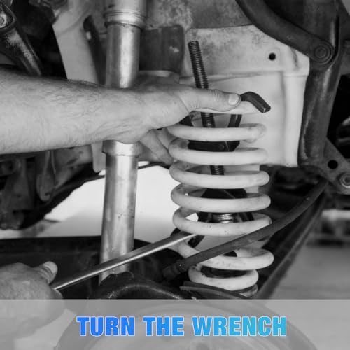 Coil Spring Compressor Tool Set, Heavy-Duty Automotive Strut Spring Compression Tool for Macpherson Suspension Repair, Fits 3/4” Diameter Springs, with Carrying Case
