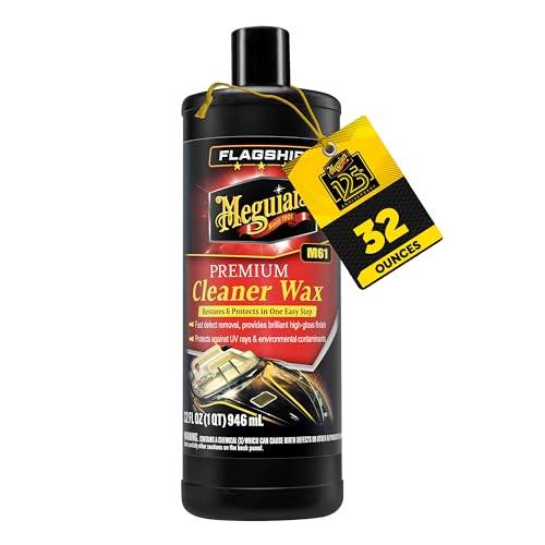 Meguiar's Flagship Premium Cleaner Wax M6132, Pro-Grade Boat and RV Cleaner Wax for Fiberglass and Gel Coats, Removes Defects, Boosts Gloss, and Applies Long-Lasting Protection in One Step, 32 Oz - style: Cleaner/Wax