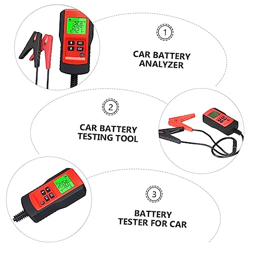 ABOOFAN Battery Tester Charger Car Battery Analyzer Digital Material Car Supply