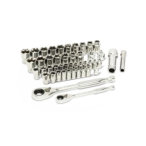 GEARWRENCH 46 Pc. 1/4" & 3/8" Drive 6 Pt. Pass-Thru™ Mechanics Tool Set, SAE/Metric - 8946