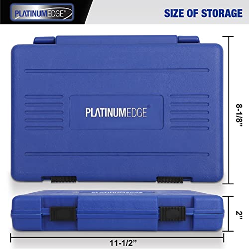 PlatinumEdge Lug Nut Key Set, 16 Pieces SAE & Metric Wheel Lock Removal Tool Kit, Cr-Mo Steel