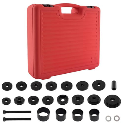 maXpeedingrods 24pcs Front Wheel Drive Bearing Removal Installation Tool Kit, FWD Wheel Bearing Press Puller Service Tool Set, Universal Automotive Wheel Bearing Install/Remover Master Kit