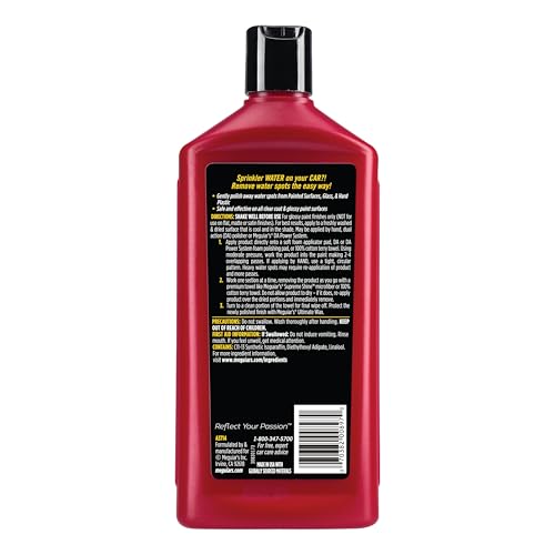 Meguiar's A3714 Water Spot Remover - Water Stain Remover and Polish for All Hard Surfaces,16 oz - size: 16 Fl Oz (Pack of 1)