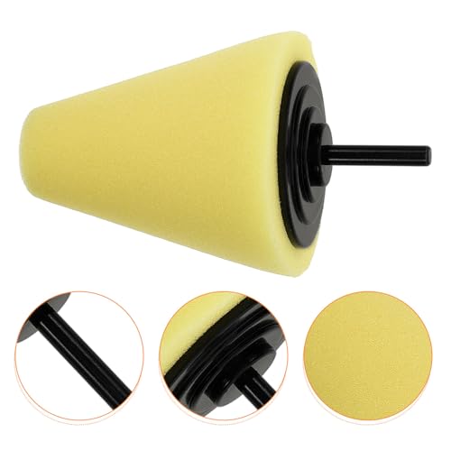 Conical Sponge Buffing Wheel Versatile Sponge Polisher Pad Polishing Kit with Easy to Install Design for Car Wheel Hub Cleaning and Maintenance for Automotive Use