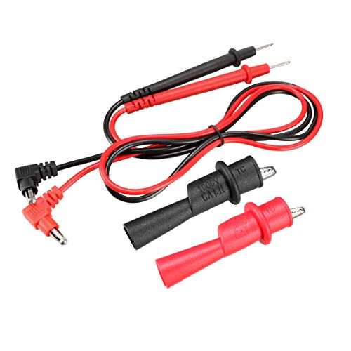 uxcell Test Leads, Digital Multimeter Probes Tester Electric Test Probe with Alligator Clips 10A 1000V 4-in-1 Set