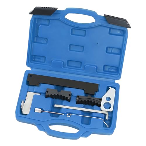 Car Timing Tool Kit, Vehicle Engine Camshaft Holding Belt Timing Locking Kit, Auto Camshaft Tensioning Alignment Tool Set, Compatible with 16V 1.4 1.6 1.8 en6340 km6340 (Blue) - color: Blue