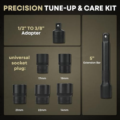 Digital Torque Wrench 1/2 Drive, 12.5-250.8 ft·lb (17-340N.m) ±1% Accuracy Electronic Torque Wrench with Buzzer and LED Heavy Duty Torque Wrench Set with Socket for Car Repair Trucks large machinery - size: 1/2 Drive 12.5-250.8 ft·lb