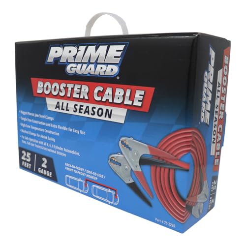 Prime Guard All Season Booster Cable | 25 Feet | 2 Gauge | SKU: 75-2225