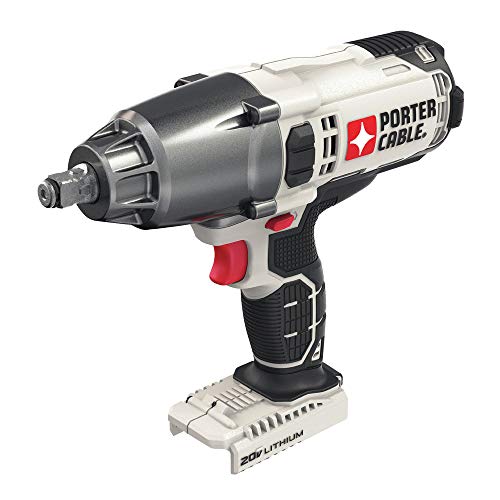 PORTER-CABLE 20V MAX* Impact Wrench, 1/2-Inch, Tool Only (PCC740B)