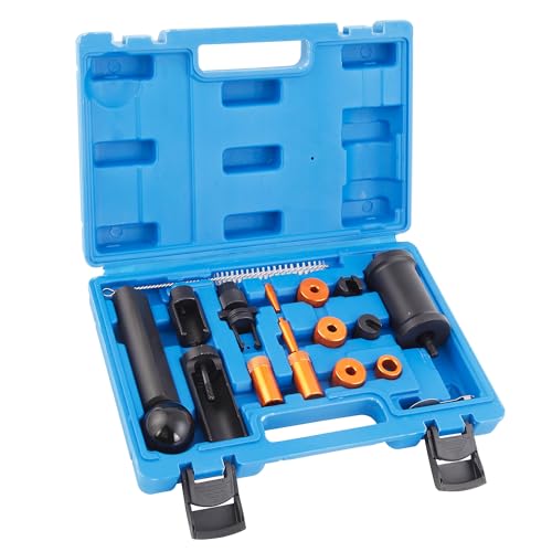 Fuel Injector Puller Removal Kit Injector Seal Installer Repair Tool, Compatible with Audi VW 1.4 1.6 1.8 2.0 2.7 3.0 3.2 3.6 V6 4.2 V8 FSI TSI