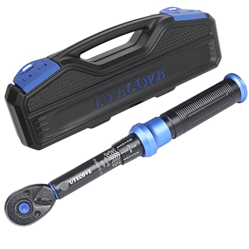 1/4 Inch Drive Click Torque Wrench 10-50 IN-LB,Dual-Direction Click Professional Torque Wrench 10-50IN.LB/1.1-5.7N.M, Dual Range Scales Graduated in FT.LB and N.M, Blue - size: 1/4" 10-50 IN-LB