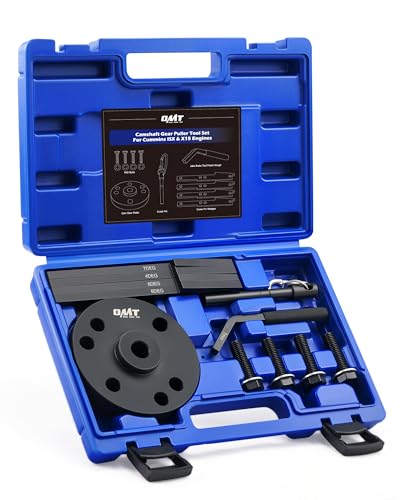Orion Motor Tech Camshaft Gear Puller Tool Set, 11pc Camshaft Timing Tool Kit Compatible with 2007-2017 Cummins ISX QSX X15 Engines, Camshaft Holding Tool with 3163530 Engine Brake Adjustment Tool - size: Cummins ISX, QSX, & X15