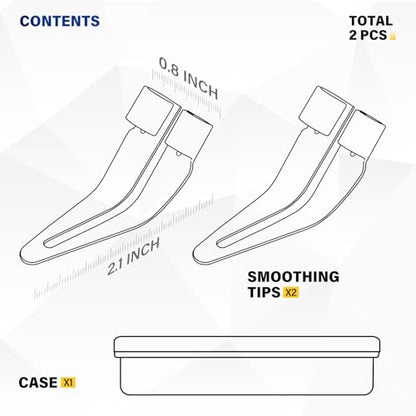 Allturn 2 Pcs Plastic Smoothing And Welding Tips | With Car Bumpers, Kayaks, Canoes, Priority Support Available - style: 2pcs Smooting Tip