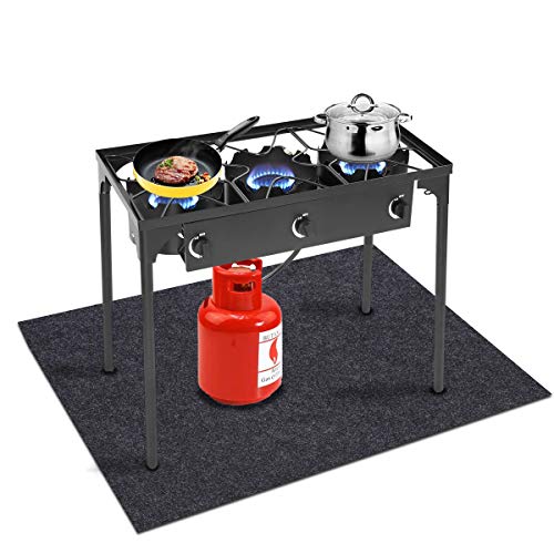 Turkey Fryer Mat,For floor surface/Absorbent mat Lightweight Washable Floor Mat to Protect Decks and Patios from Grease Splatter,Against Damage and Oil Stains or Grease Spills，back Non-slip (36”×40“) - size: 36”×40“