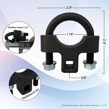 Universal 3/8 inch Inner Tie Rod Breaker Tool, Low Profile Tool for Inner Tie Rod Removal Installation