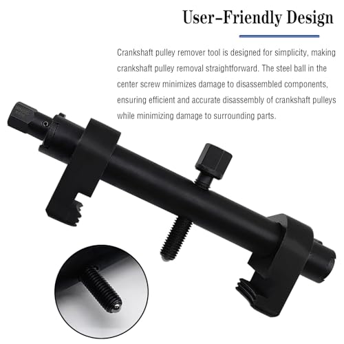 Universal Ribbed Drive Pulley Crankshaft Remover Tool for Dismantling Auto Crankshafts, Alternators, Air Conditioning Units, Adjustable Crankshaft Alternator Power Steering Pump Pulley Puller