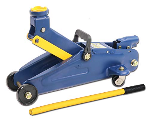 Stronghold 2-Ton Trolley Jack – Heavy-Duty Hydraulic Floor Jack with Safety Valve - 5-1/8" to 12-3/4" Lift Range - Steel Construction - Meets ASME/PASE Standards