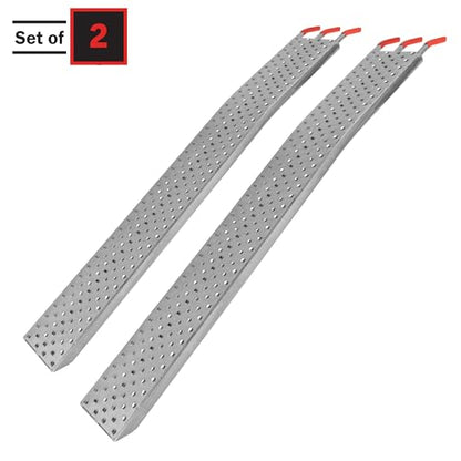 Loading Ramps - Set of Two 69-Inch Ramps for ATVs, Motorcycles, Mowers, Carts, and More - 2200lb Combined Capacity Car Ramp Set by Stalwart - size: 69-Inch