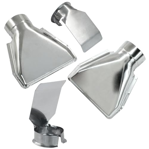 4Pcs Heat Gun Nozzle Kit, Stainless Steel, Style 1 | Heat Gun Nozzle Attachments, For Hot Air Soldering Station - size: Style 1, 4Pcs