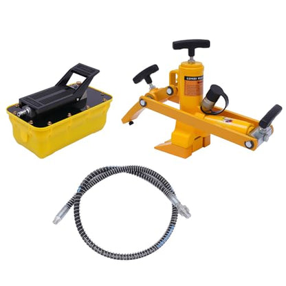 Bead Breaker, 10,000PSI Air Hydraulic Tire Bead Breaker Heavy Duty Tires Bead Breaker for Tractor Truck and Hydraulic air foot pump,Air Hydraulic Bead Breaker Portable Tire Tool for Car Tire Removal