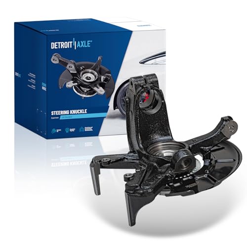Detroit Axle - Front Right Steering Knuckle for 1998-2010 Volkswagen Beetle 1999-2006 2010 Golf 1999-2005 Jetta, Passenger Side Steering Knuckle & Wheel Bearing Hub Assembly Replacement - size: KA698374/Kit