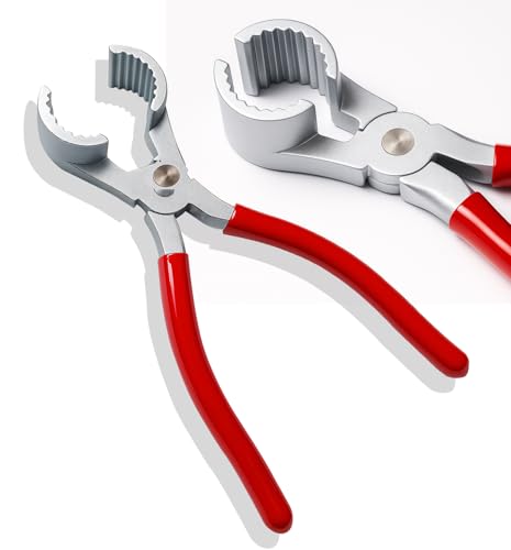 Washer Hose Pliers THP-1 – Zinc Alloy Hose Clamp Tool for Washing Machine Inlet/Outlet Hoses – Red Handle Replacement for 20001120 - color: Red