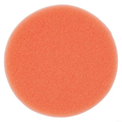 10-Pack 75 mm (3 Inch) Orange Smooth Flat Foam Polishing Pad Set for Car Polisher – Auto Detailing Waxing Sponge Kit Compatible with Polishes, Pastes & Sealants, Scratch Removal