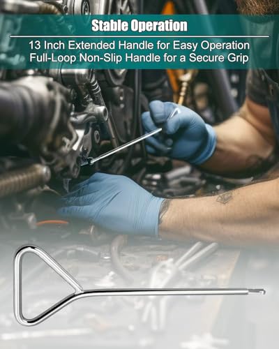 19” Spring Removal Tool Fits for Motorcycles Snowmobiles Dirt Bikes, Push/Pull Spring Tool - size: 19”