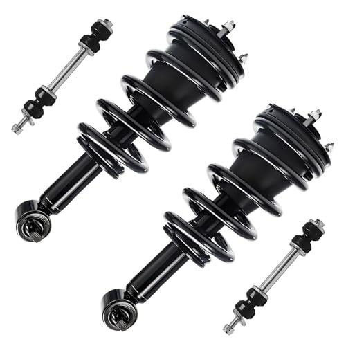 Detroit Axle - 4WD Front Struts Kit for 2014-2018 Chevy Silverado 1500 GMC Sierra 1500, Struts & Coil Springs Sway Bar Links Replacement - size: 4QS47493/ sway kit