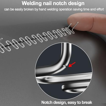 3000 PCS Plastic Welding Staples with Storage Box, 6 Different Shapes Hot Staples for Repair All Car Bumpers Cracks Daily Plastics Welder Supplies