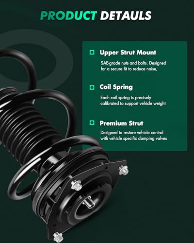 SCITOO Front Strut Assembly Automotive Replace 272898 272897 Quick Struts Shock for Nissan for Rogue, for Nissan for Rogue Select - Set of 2