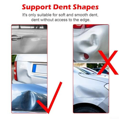 Slide Hammer Dent Puller Kit with Cold Glue Tabs Paintless Dent Repair Tool Set Auto Hail Damage Removal Accessories for Car Body Sheet Metal Dent Pull Work
